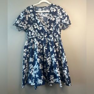 Bloomchic blue floral dress